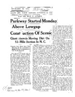 Parkway Started Monday Above Lowgap